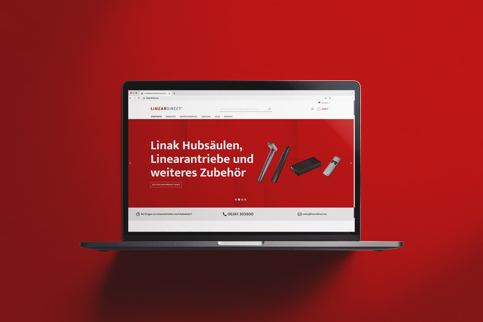 Online-Shop für Linak Hubsäulen und elektrisch höhenverstellbare Schreibtische